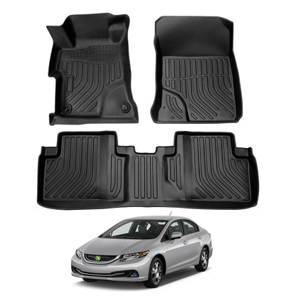 Cartist Floor Mats Fit for Honda HR-V HRV 2023 2024 2025 2026 (Include Hybrid) All Weather Floor Liners Front & 2nd Row Floor Mat for HRV Heavy Duty