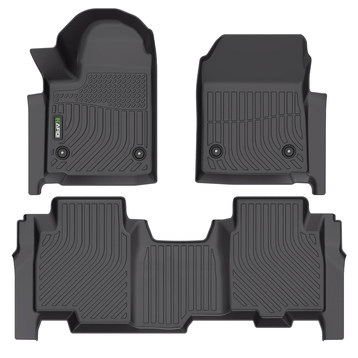 Floor Mats Custom for Toyota Corolla 2009-2013 All Weather Protection TPE Heavy Duty Non-Slip Automotive Floor Liners Fits Front& 2nd Row Full Set Accessories, Black
