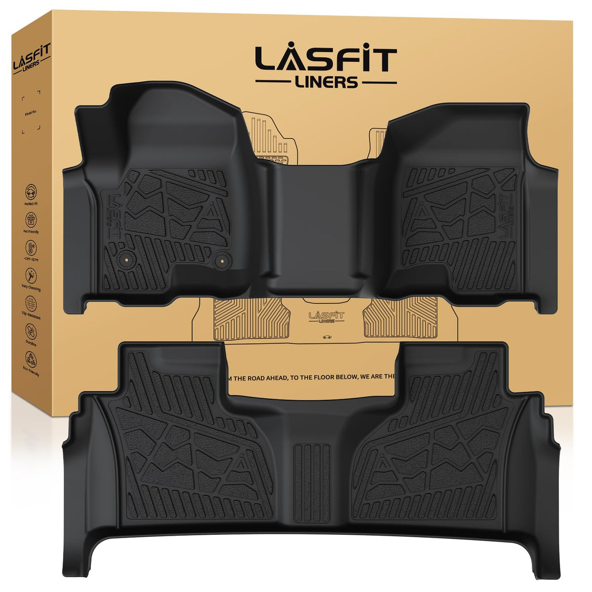 LASFIT Floor Mats for Chevy Equinox/GMC Terrain 2026 2025 2027(Gas Only)