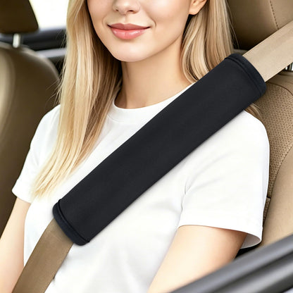 Waterproof Neoprene Car Seat Belt Cover, 19.5 Inch, Black, 1pc