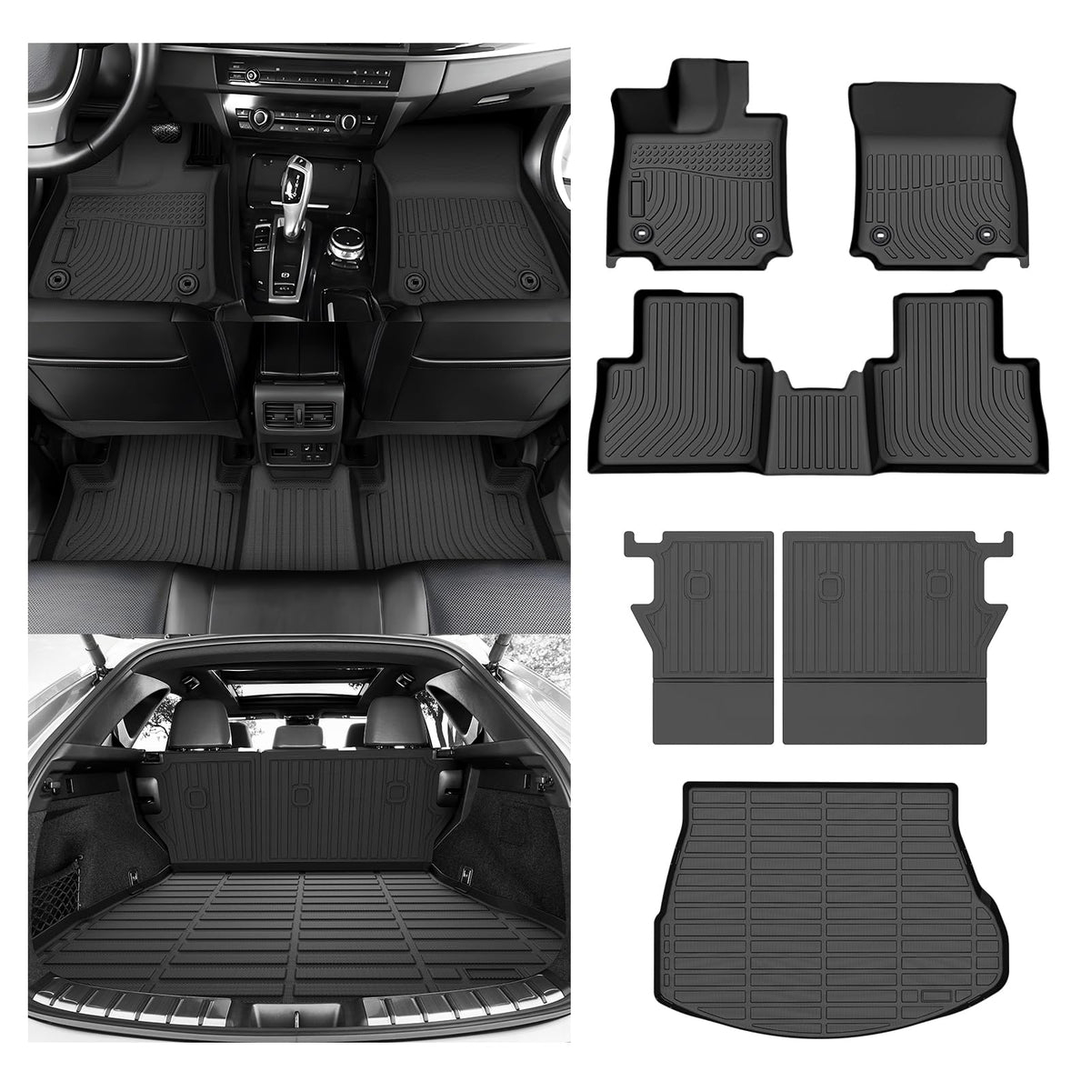 Cartist Floor Mats Fit for Honda HR-V HRV 2023 2024 2025 2026 (Include Hybrid) All Weather Floor Liners Front & 2nd Row Floor Mat for HRV Heavy Duty