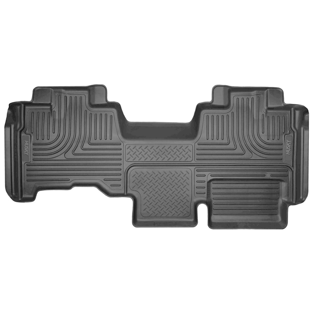 Husky Liners Weatherbeater Floor Mats | Fits 2009 - 2014 Ford F-150 SuperCrew Cab w/out Manual Shifter (Footwell Coverage) | Front & 2nd Row, 3-pc Black - 98331