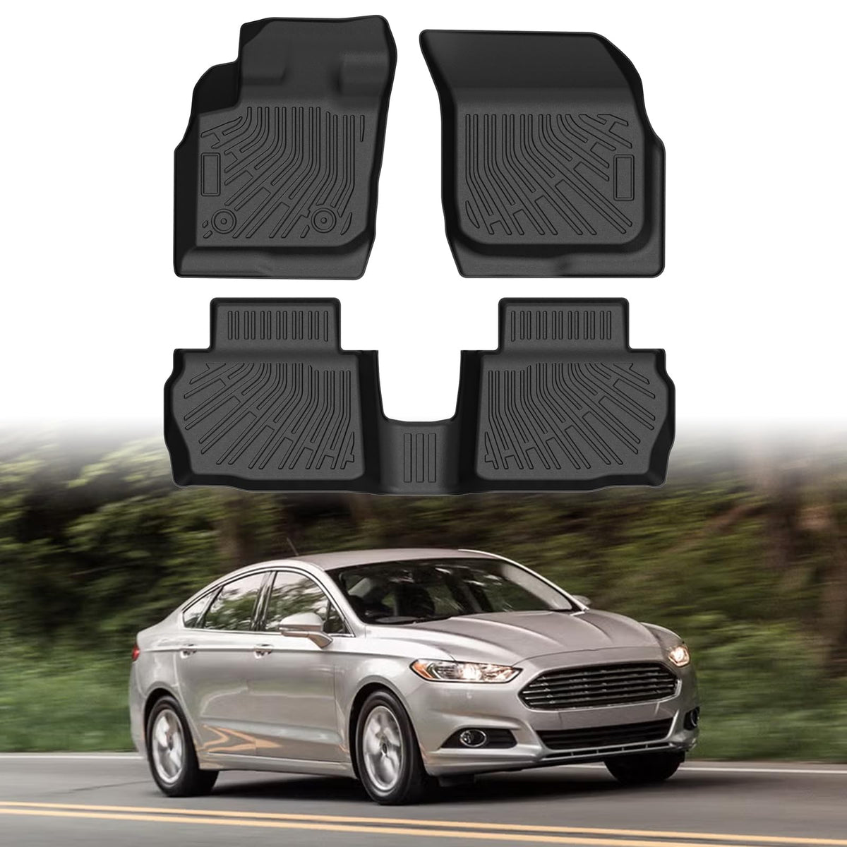 Cartist Floor Mats Fit for Honda HR-V HRV 2023 2024 2025 2026 (Include Hybrid) All Weather Floor Liners Front & 2nd Row Floor Mat for HRV Heavy Duty