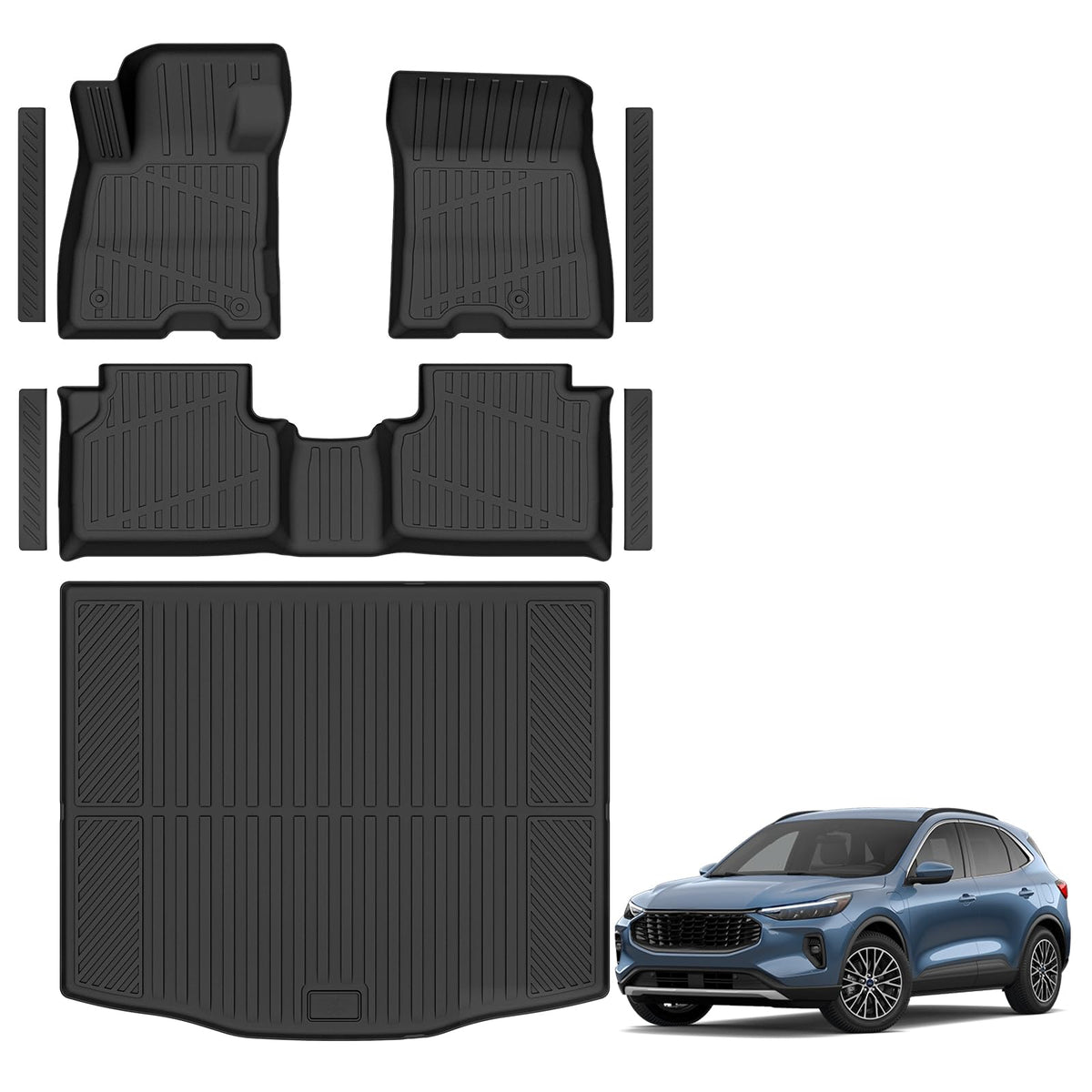 Floor Mats & Cargo Mat & Backrest Mat Custom for Toyota RAV4 Hybrid 2026