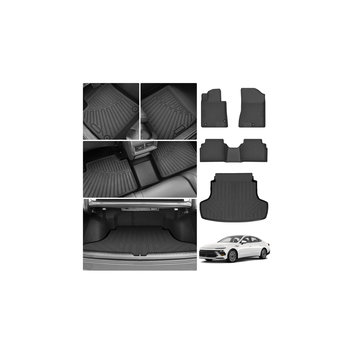 Cartist Floor Mats Fit for Honda HR-V HRV 2023 2024 2025 2026 (Include Hybrid) All Weather Floor Liners Front & 2nd Row Floor Mat for HRV Heavy Duty