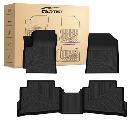 Cartist Floor Mats Fit for Honda HR-V HRV 2023 2024 2025 2026 (Include Hybrid) All Weather Floor Liners Front & 2nd Row Floor Mat for HRV Heavy Duty