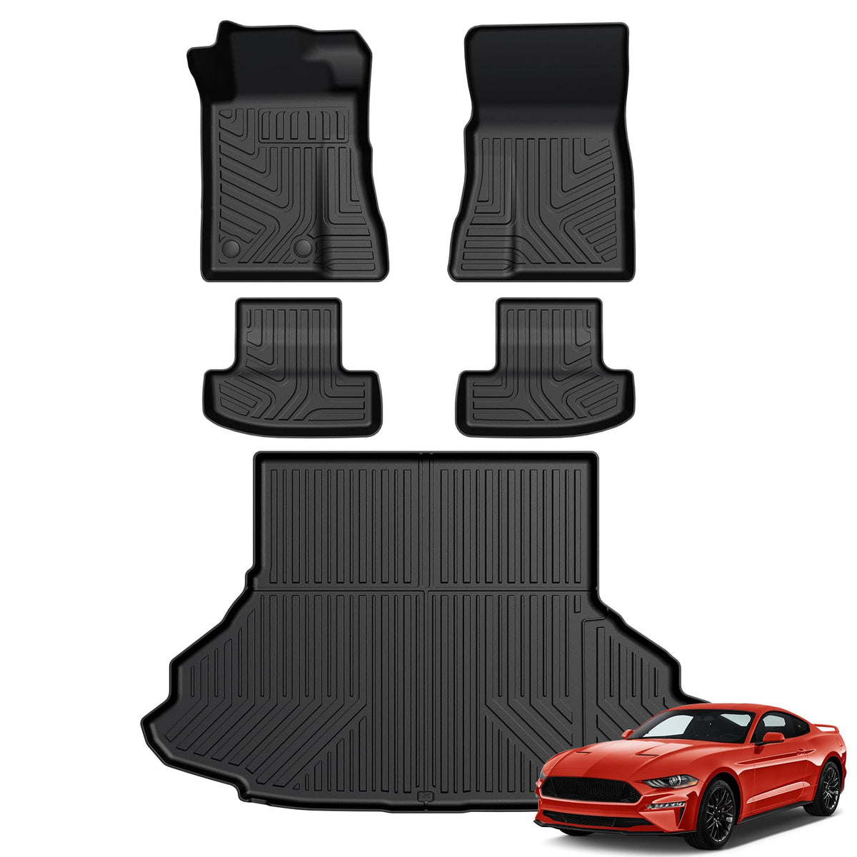 Floor Mats for 2018-2024 Ford Expedition 7-Seat Accessories