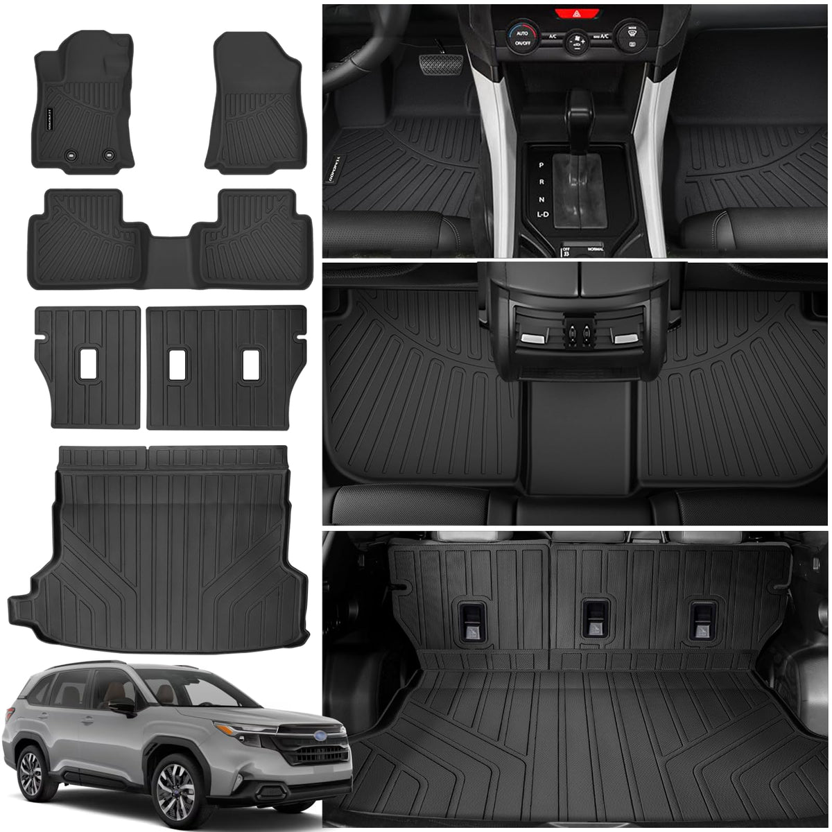 Floor Mats & Trunk Mat for Honda Civic Gas Sedan 2006-2011(Not for Coupe)