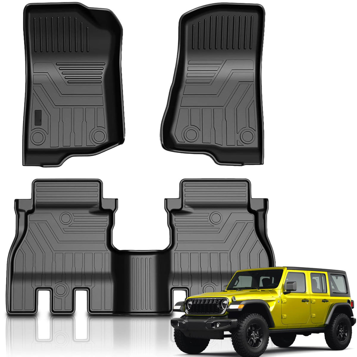 KUST Custom Fit Floor Mats for 2019-2025 2026 Nissan Altima Accessories All Weather Floor Mat Carpet Liners Front Rear 2 Row Seat Black Liner TPE
