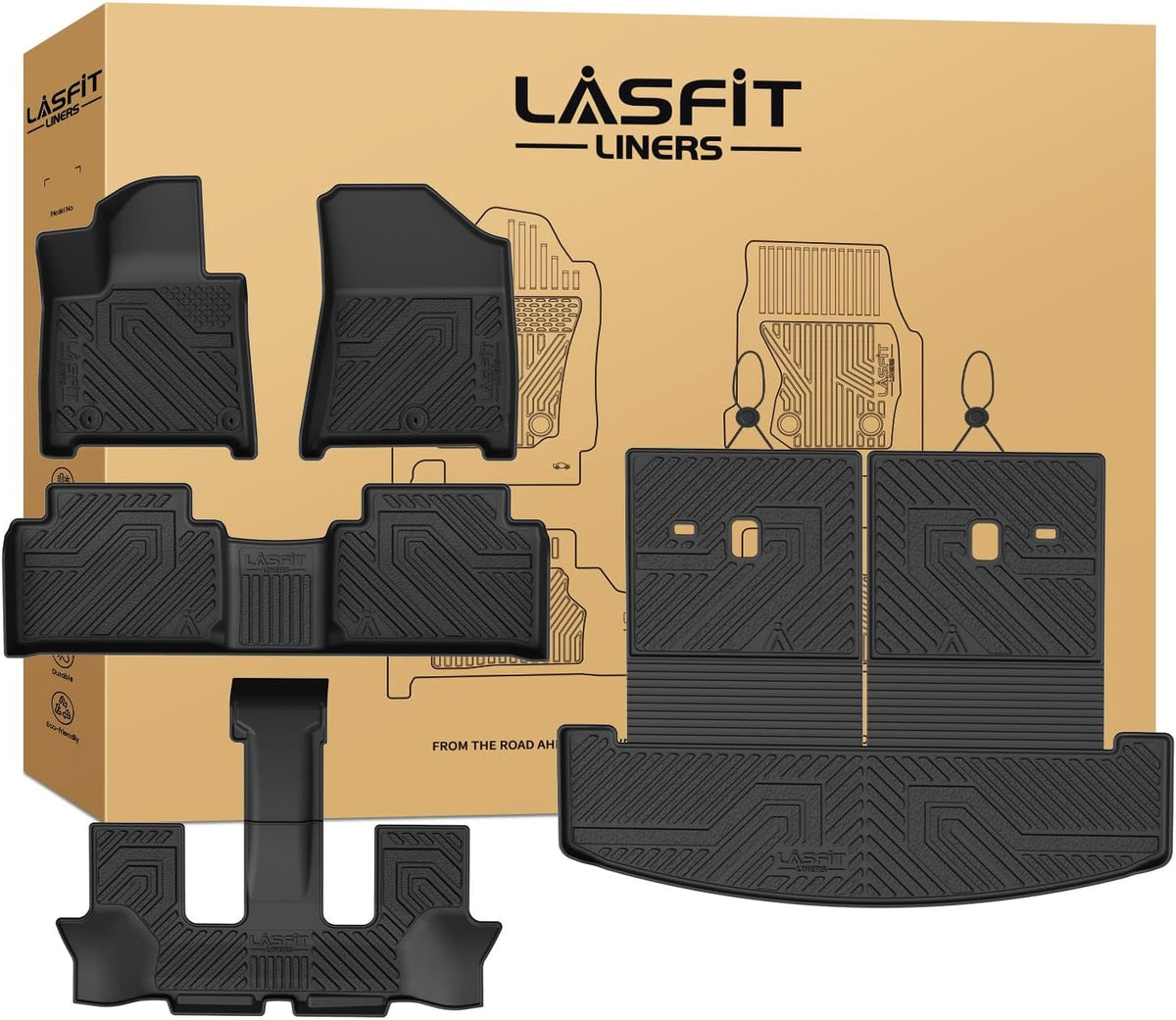 LASFIT Floor Mats for Hyundai Santa Fe Gas 2027 2026 2025 2024