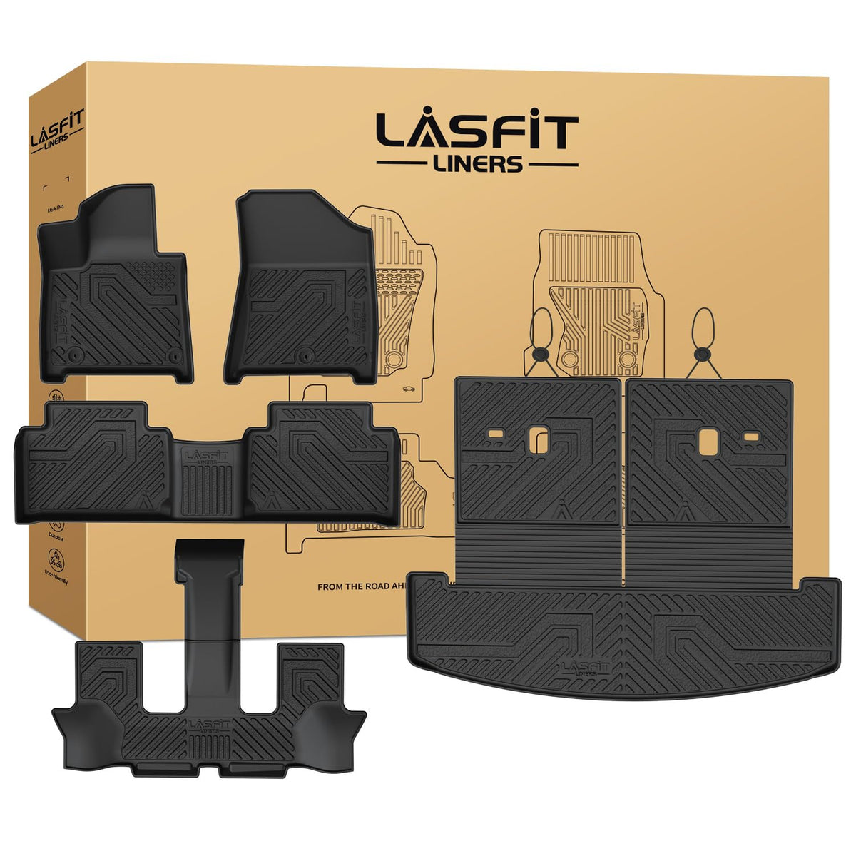LASFIT Floor Mats for Hyundai Santa Fe Gas 2027 2026 2025 2024