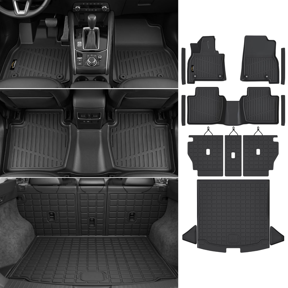 Floor Mats & Cargo Mat & Backrest Mat Custom for Toyota RAV4 Hybrid 2026