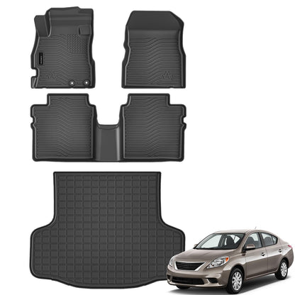 AUXKO All Weather Floor Mats Cargo Mat for 2026 Nissan Sentra