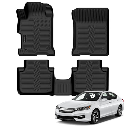 AUXKO All Weather Floor Mats for Honda Accord Sedan 2013-2017