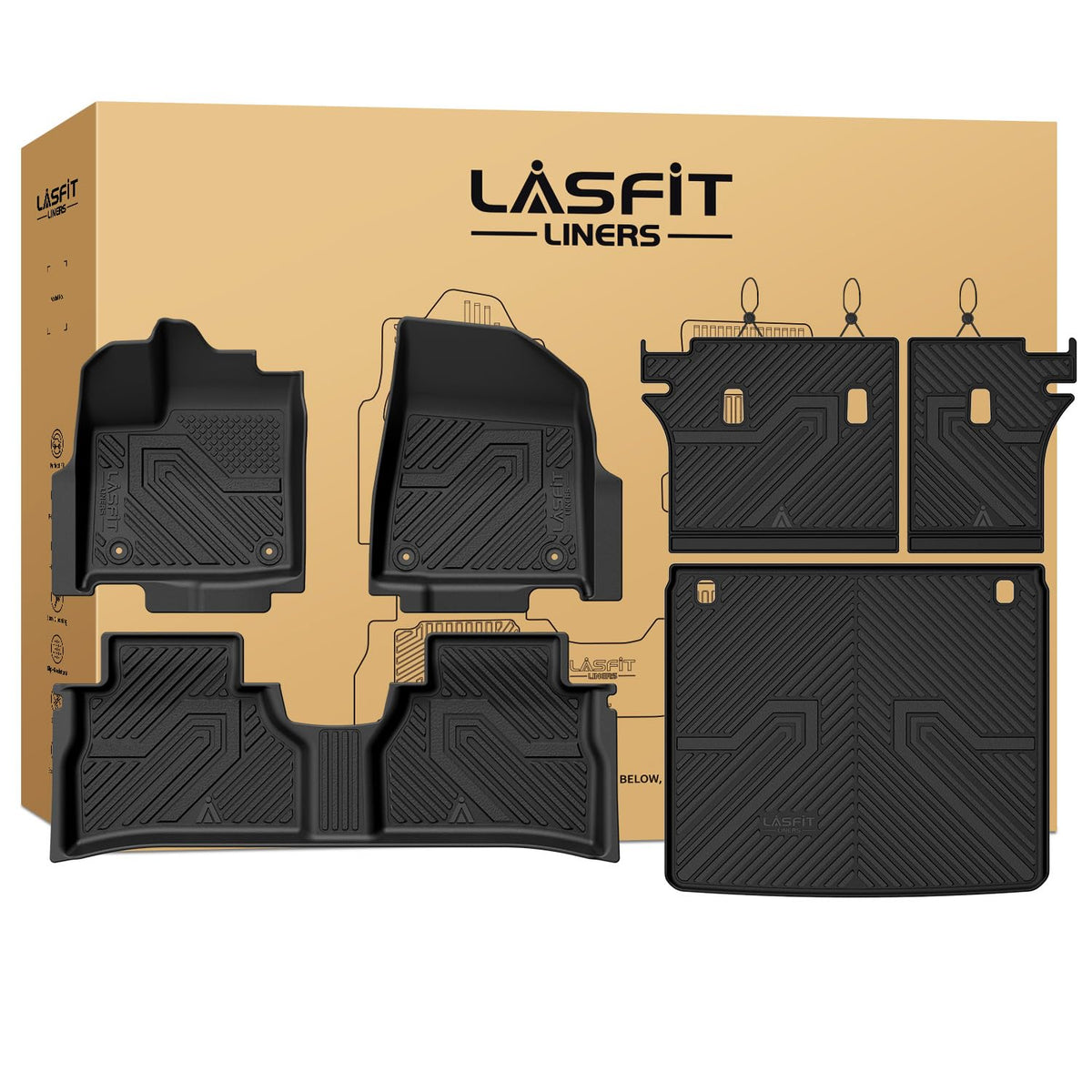 LASFIT Floor Mats for Hyundai Santa Fe Gas 2027 2026 2025 2024