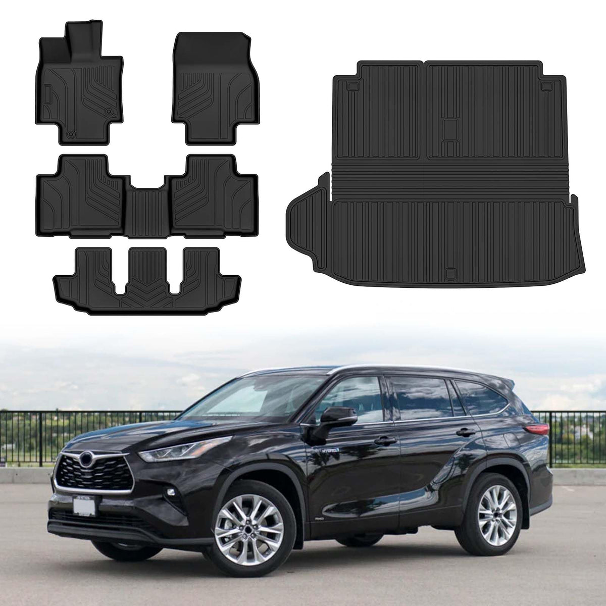 Cartist Floor Mats Fit for Honda HR-V HRV 2023 2024 2025 2026 (Include Hybrid) All Weather Floor Liners Front & 2nd Row Floor Mat for HRV Heavy Duty