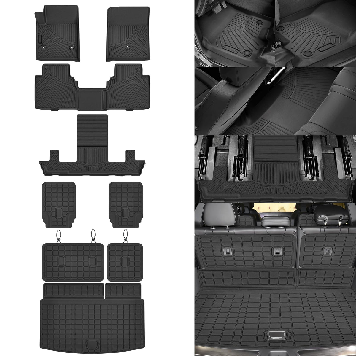 Cartist Floor Mats Fit for Honda HR-V HRV 2023 2024 2025 2026 (Include Hybrid) All Weather Floor Liners Front & 2nd Row Floor Mat for HRV Heavy Duty