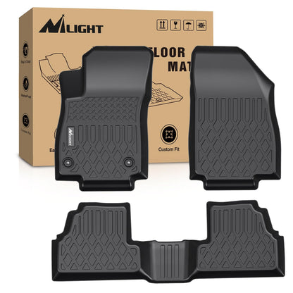 Nilight TPE Floor Mats for Chevy Silverado GMC Sierra Extended Cab
