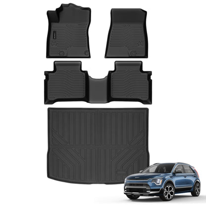 AUXKO Floor Mats Cargo Mat Backrest Mat for 2027 Kia Telluride Hybrid