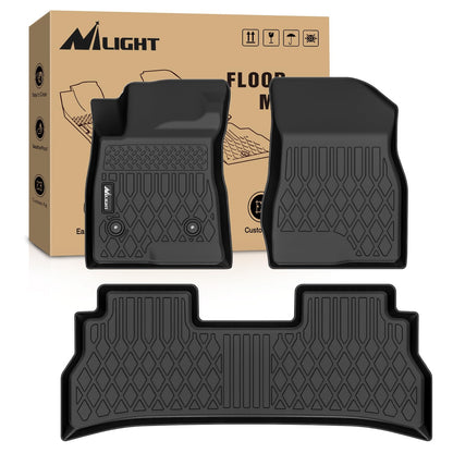 Nilight TPE Floor Mats for Chevy Silverado GMC Sierra Extended Cab