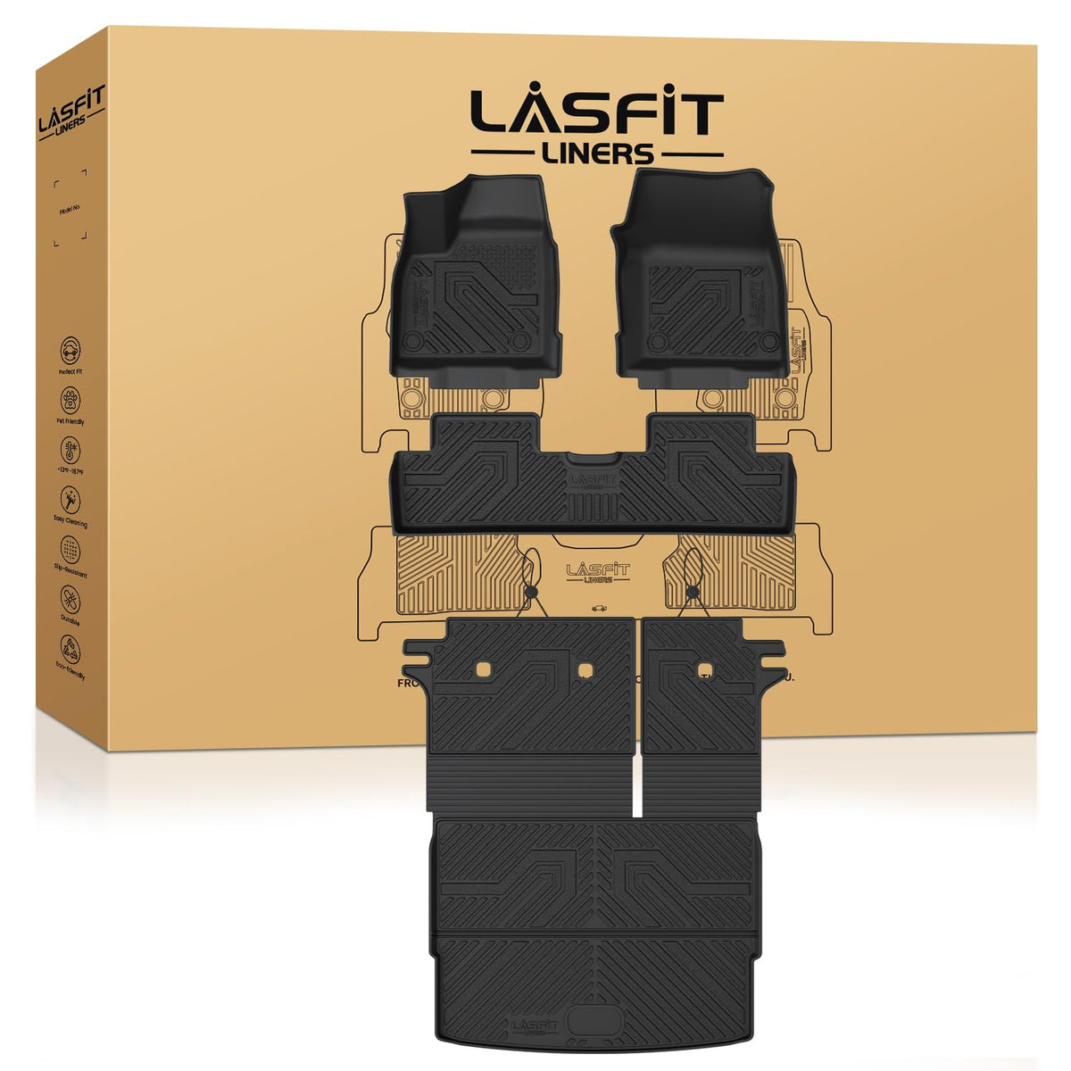 LASFIT Floor Mats for Subaru Crosstrek 2023-2018 & Impreza 2023-2017