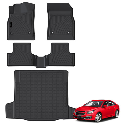 All Weather Floor Mats Full Sets for 2015-2020 Chevy Chevrolet Suburban