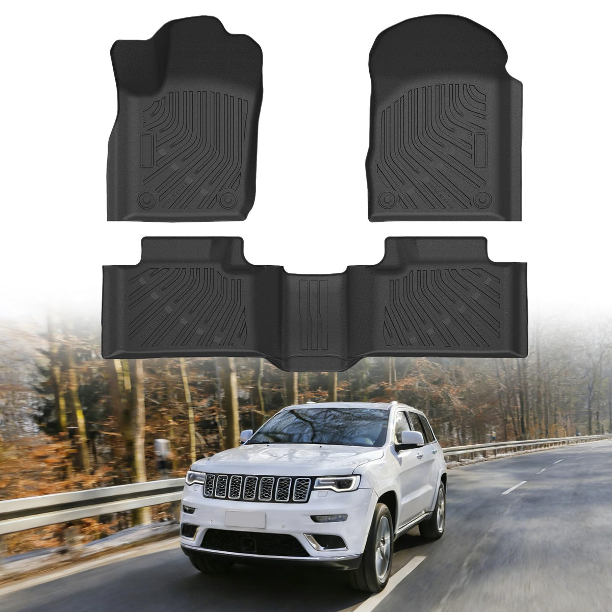Cartist Floor Mats Fit for Honda HR-V HRV 2023 2024 2025 2026 (Include Hybrid) All Weather Floor Liners Front & 2nd Row Floor Mat for HRV Heavy Duty