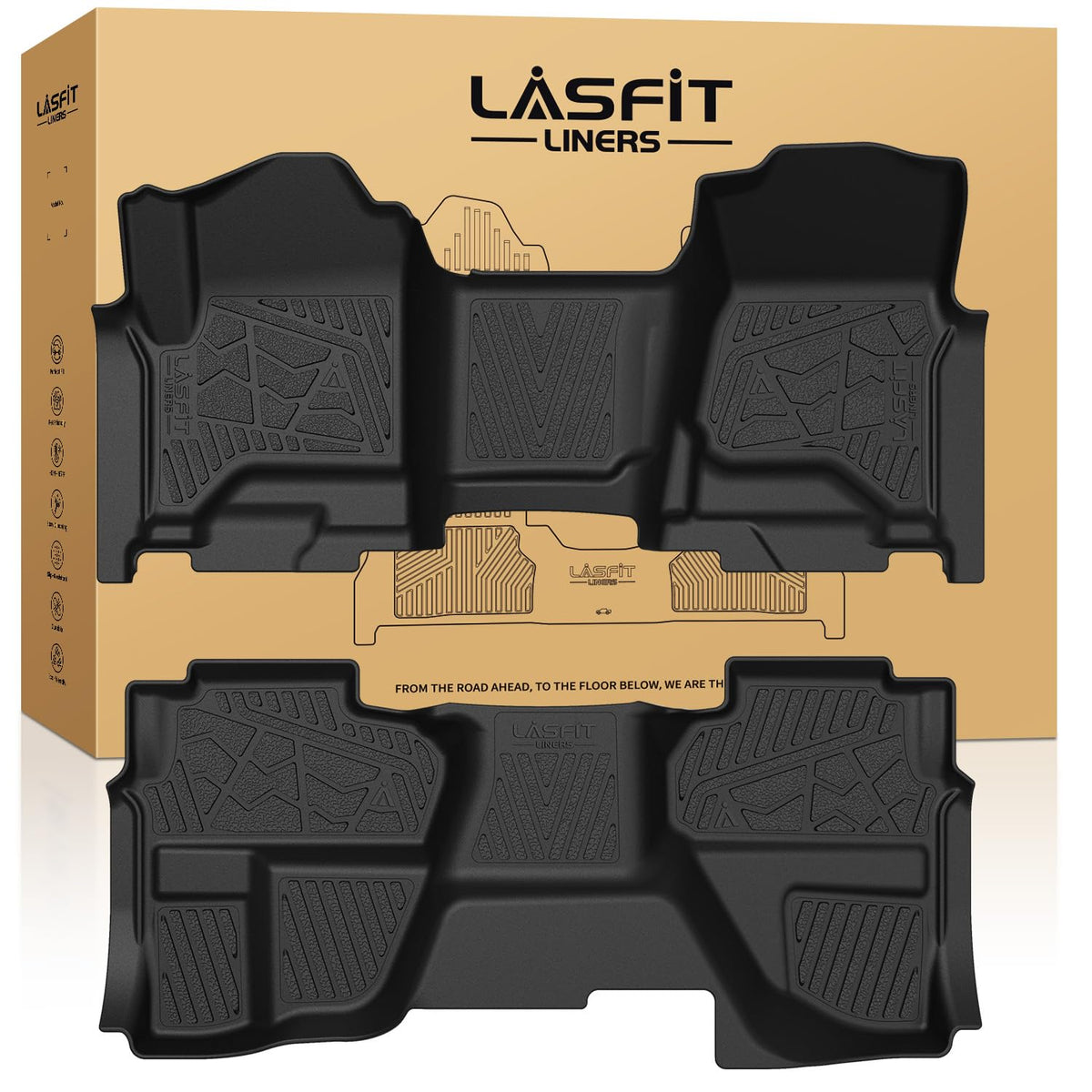 LASFIT Floor Mats for Chevy Equinox/GMC Terrain 2026 2025 2027(Gas Only)