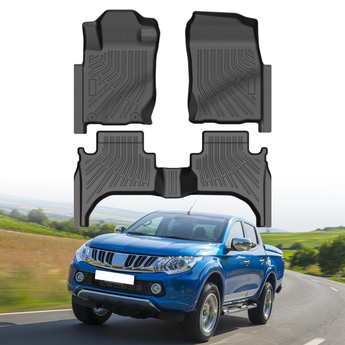 Cartist Floor Mats Fit for Honda HR-V HRV 2023 2024 2025 2026 (Include Hybrid) All Weather Floor Liners Front & 2nd Row Floor Mat for HRV Heavy Duty