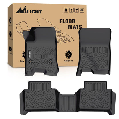 Nilight TPE Floor Mats for Chevy Silverado GMC Sierra Extended Cab