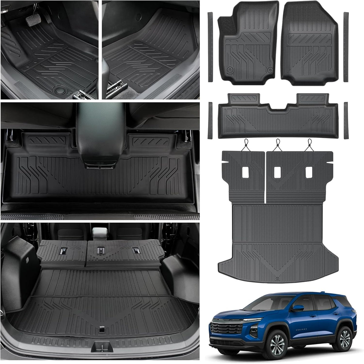 Floor Mats for 2027 2026 2025 Chevy Equinox (Only Gas) & GMC Terrain