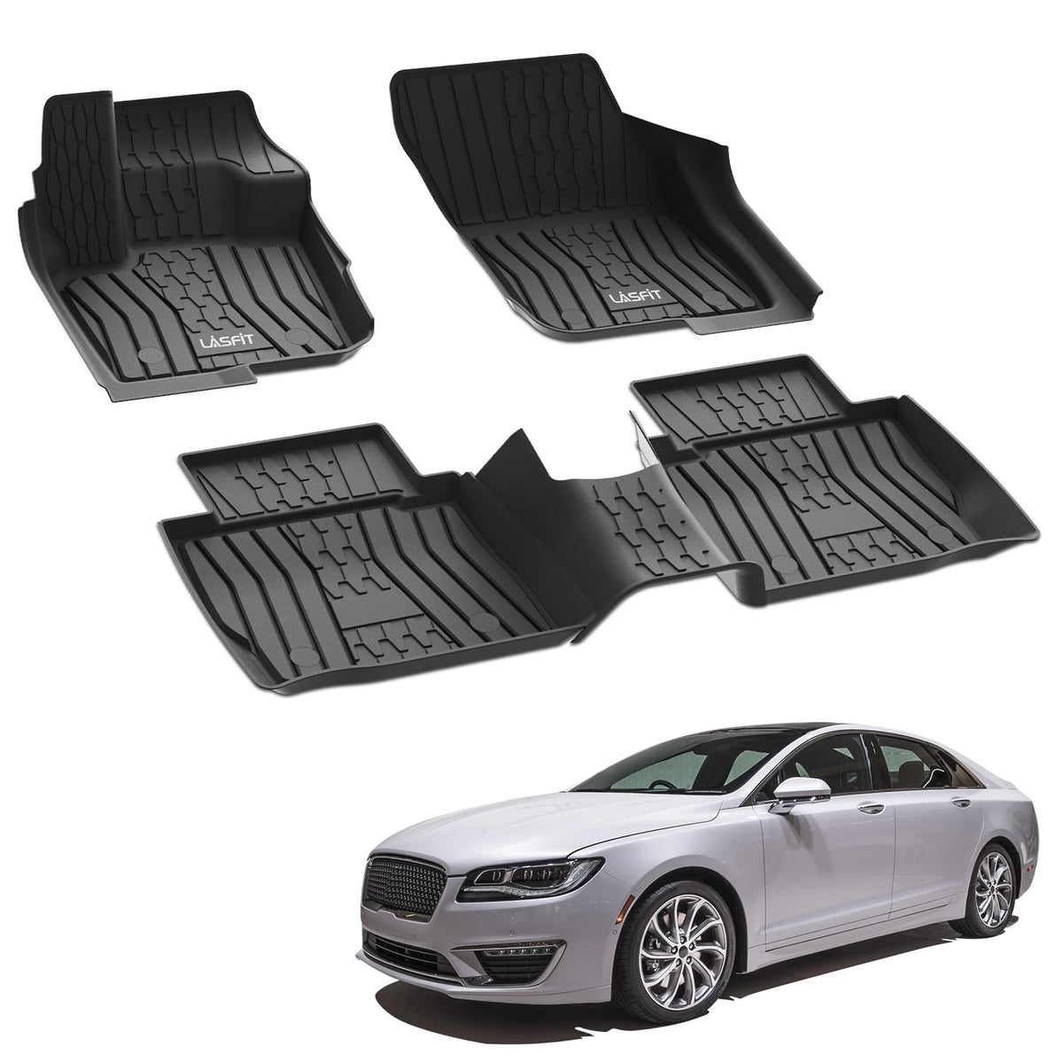 LASFIT Floor Mats for Ford Mustang Mach-E 2026 2025 2024 2023 2022 2021