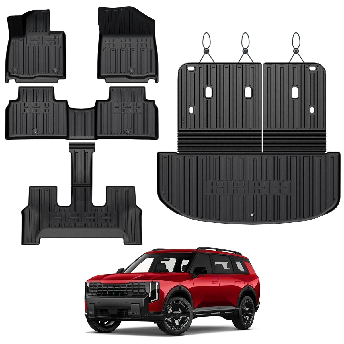 Floor Mats for 2020-2025 Kia Soul Accessories (w/o Subwoofer)