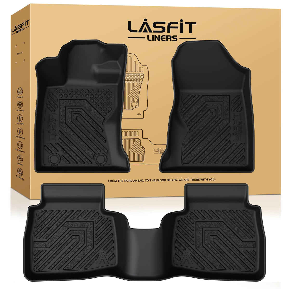 LASFIT Floor Mats for KIA EV9 6-Seat 2026 2025 2024