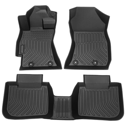 Car Floor Mats for 2012-2018 Ford Focus,All Weather TPE Rubber Full Set Includes 1st 2nd Row Front Maximum Coverage,Non Slip (for 2012-2018 Ford Focus)