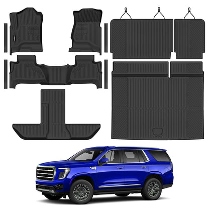 All Weather Floor Mats Full Sets for 2015-2020 Chevy Chevrolet Suburban