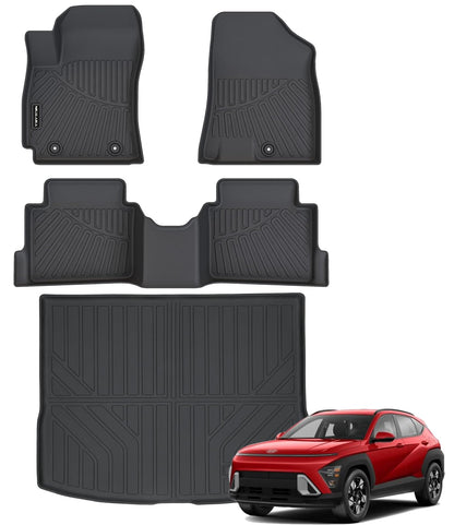 Floor Mats & Cargo Liner for 2022-2026 Jeep Wagoneer 8 Passenger (Non L/S)