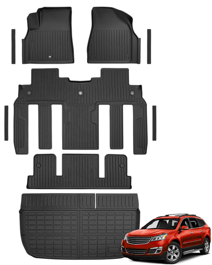 for Toyota Sienna 2013-2020 Floor Mats Cargo Liner Trunk Mat (8 Seater)