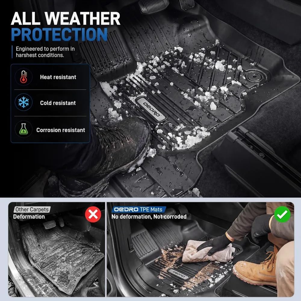 OEDRO Floor Mats Fit for 2015-2026 Ford F150 Super Crew Cab