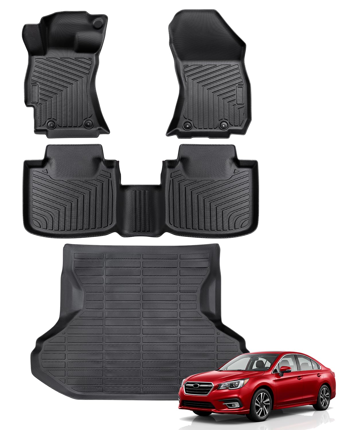 for Toyota Sienna 2013-2020 Floor Mats Cargo Liner Trunk Mat (8 Seater)