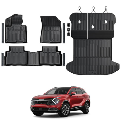 Floor Mats for 2020-2025 Kia Soul Accessories (w/o Subwoofer)