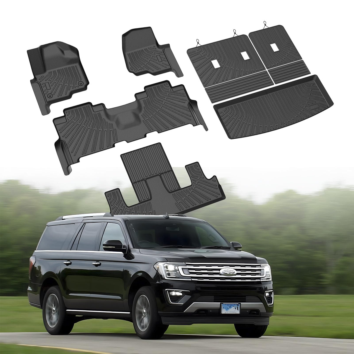Cartist Floor Mats Fit for Honda HR-V HRV 2023 2024 2025 2026 (Include Hybrid) All Weather Floor Liners Front & 2nd Row Floor Mat for HRV Heavy Duty