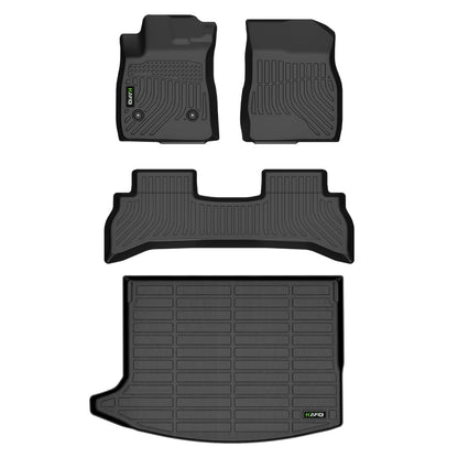 HAFIDI® Floor Mats & Cargo Liner Set Fit for 2023-2027 Kia NIRO & NIRO Hybrid (Not for NIRO EV &NIRO PHEV) All Weather Protection TPE Anti-Slip Floor Liners Custom Accessories -Black
