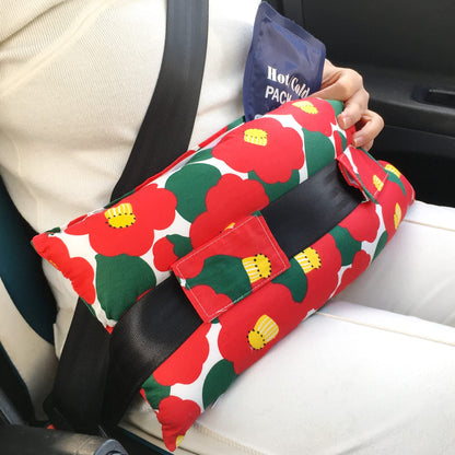 Hysterectomy Pillow Abdominal Surgery Seatbelt Pillows with Pocket Myomectomy Comfort Cushion for Belly Incision Tummy Tuck C-Section Recovery Gifts Women Patients (Minky Black)