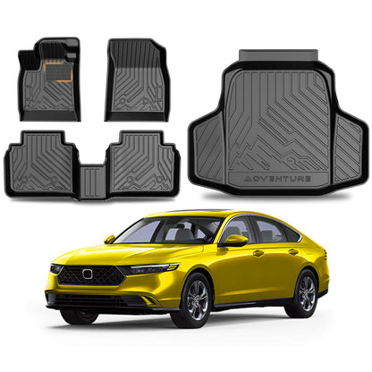 KUST Custom Fit Floor Mats for 2019-2025 2026 Nissan Altima Accessories All Weather Floor Mat Carpet Liners Front Rear 2 Row Seat Black Liner TPE