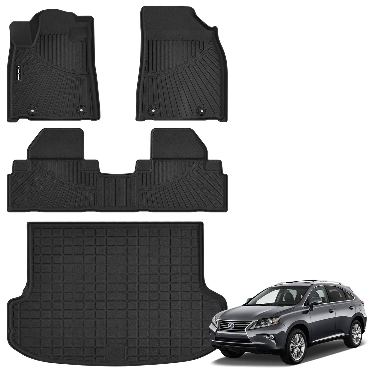 Floor Mats & Trunk Mat for Honda Civic Gas Sedan 2006-2011(Not for Coupe)