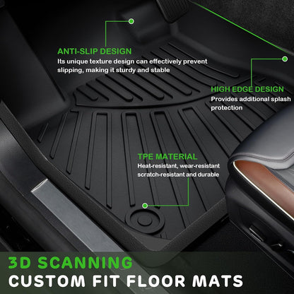 Floor Mats & Trunk Mat for Honda Civic Gas Sedan 2006-2011(Not for Coupe)
