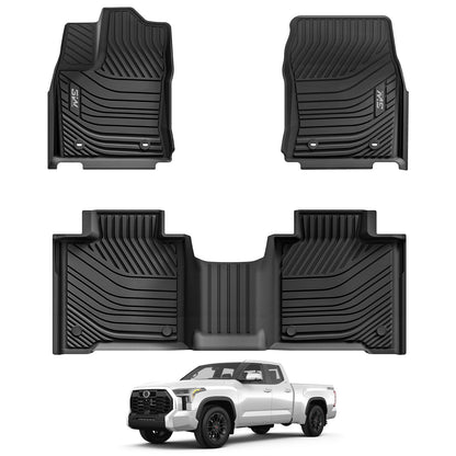 3W Floor Mats for Chevrolet Chevy Colorado/GMC Canyon Crew Cab 2023-2026