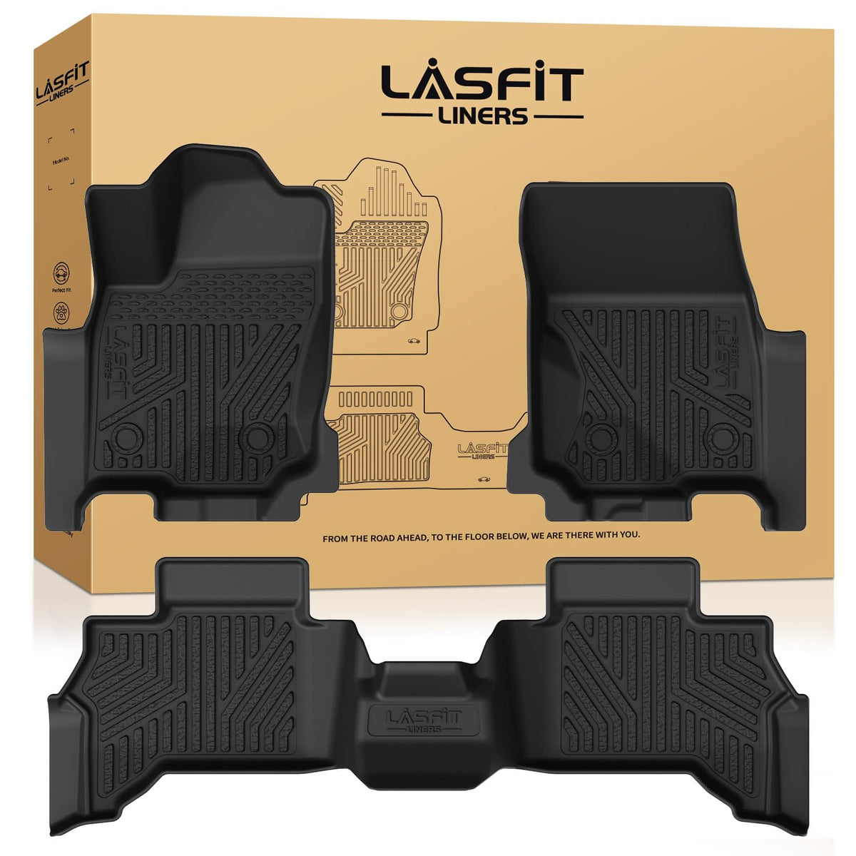 LASFIT Floor Mats for Toyota 4Runner 2013-2024 & for Lexus GX460 2014-2023