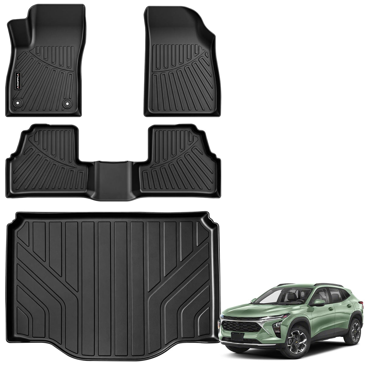 All Weather Floor Mats Full Sets for 2015-2020 Chevy Chevrolet Suburban